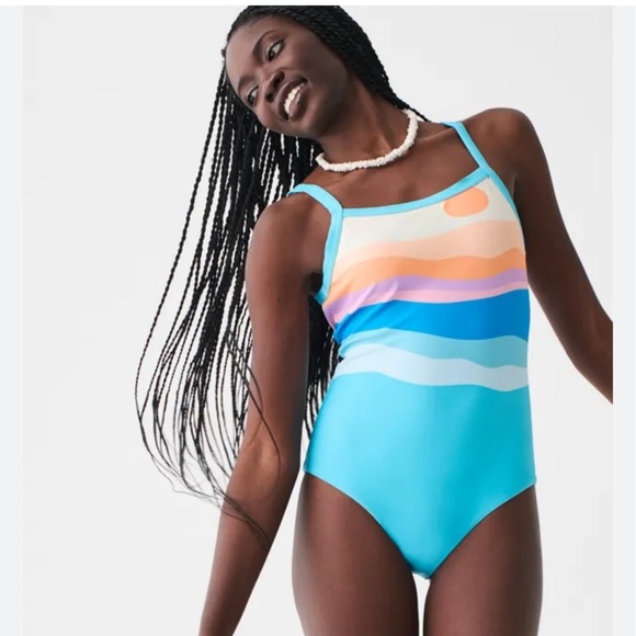 NWT Faherty Nautical Mile One Piece - Picture 1 of 9